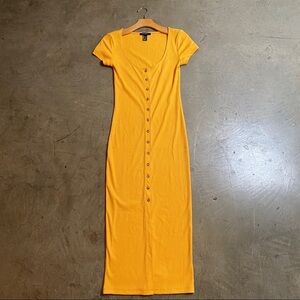 Button down maxi dress with sleeves